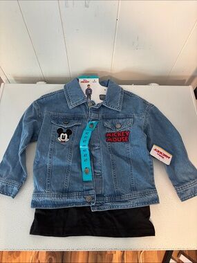 374 - Disney Mickey Mouse Kids' Blue Denim Jacket - 4T